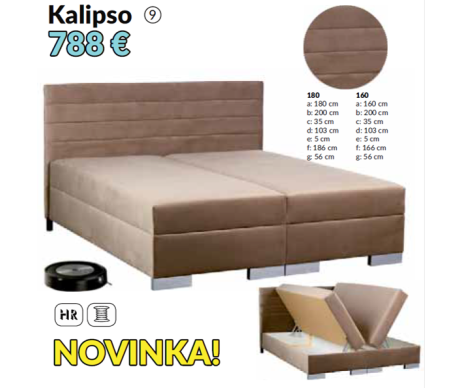 Celočalúnená postel KALIPSO