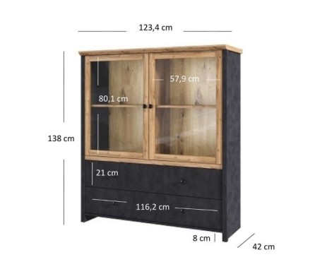 Vitrína nízka Nicole