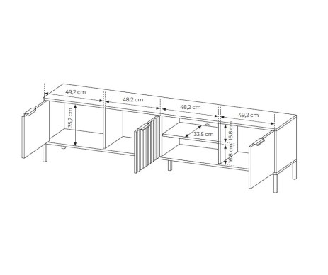RAVE TV komoda 203 3D RAVE TV komoda 203 3D
