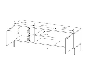 RAVE TV komoda 153 2D