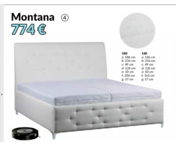 Čalúnená postel Montana