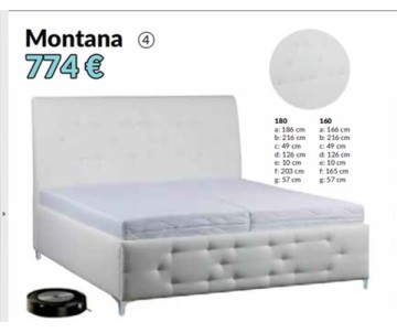 Čalúnená postel Montana